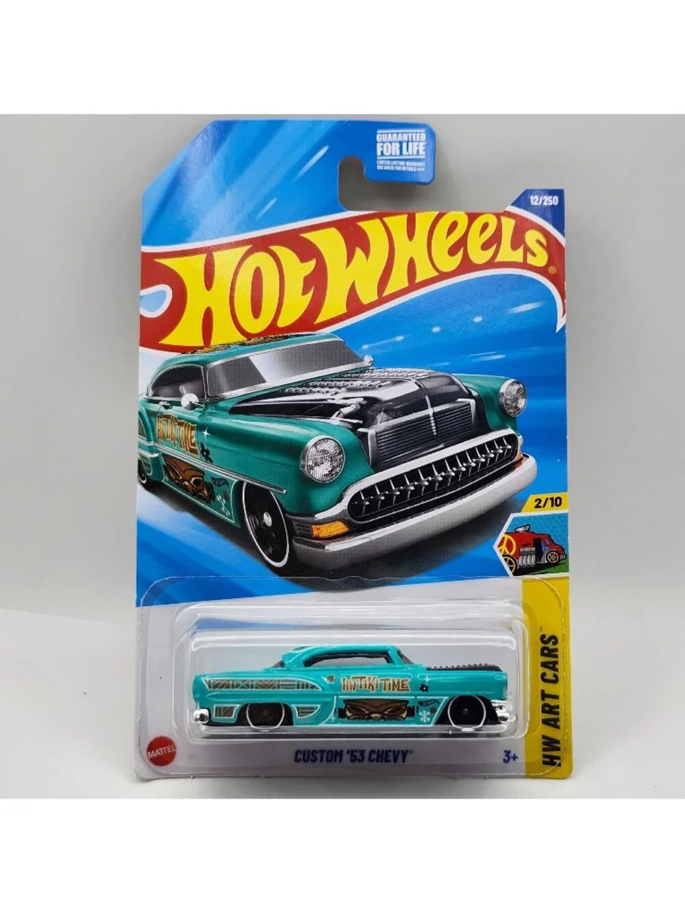 Hot Wheels Custom 53 Chevy Aqua Teal HW Art Cars Tiki Time 2/10 12/250